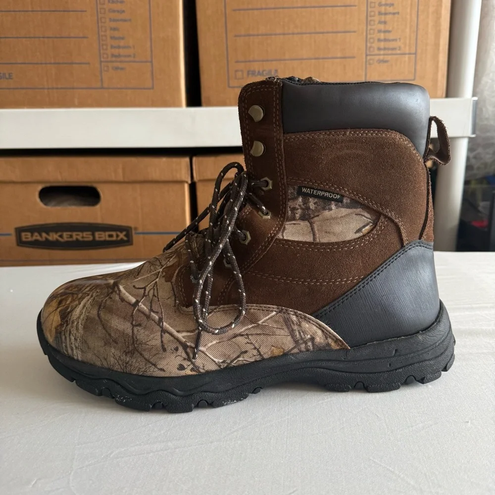 Herman Survivors Leather Camo Water Resistant Hunting 800g Work Boots Mens‎ 12W